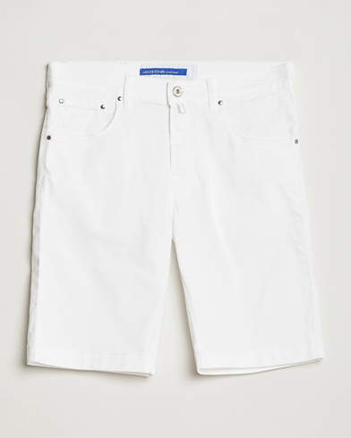 Herre | Chino shorts | Jacob Cohën | Nicolas Cotton Twill Shorts White