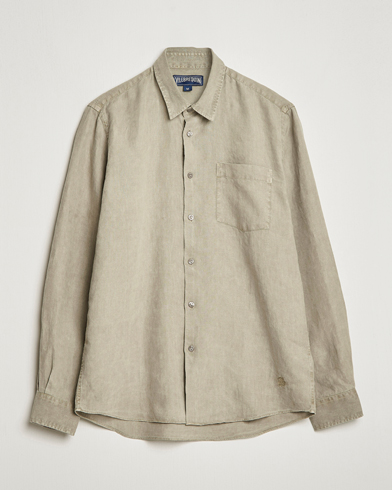 Herre | Hørskjorter | Vilebrequin | Caroubis Linen Shirt Ecalyptus
