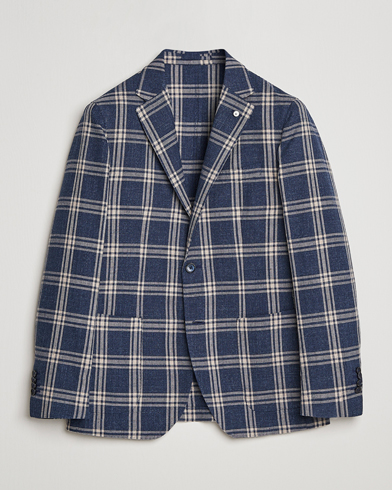 Herre | Blazere & jakker | L.B.M. 1911 | Jack Regular Fit Checked Cotton Blazer Blue