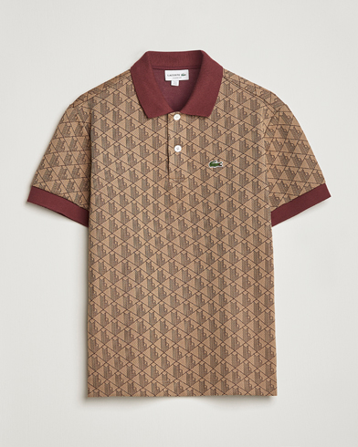 Herre |  | Lacoste | Classic Fit Monogram Polo Viennese/Expresso