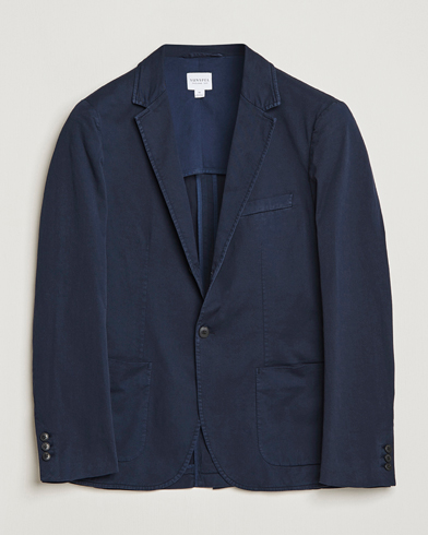 Herre | Blazere & jakker | Sunspel | Cotton Stretch Jacket Navy