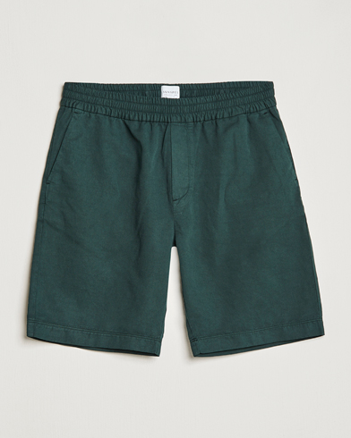 Herre | Sommer | Sunspel | Cotton/Linen Drawstring Shorts Seaweed