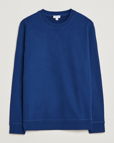 Herre | Sweatshirts | Sunspel | Loopback Sweatshirt Space Blue