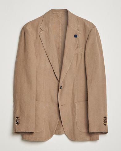 Herre | Blazere & jakker | Lardini | Patch Pocket Linen Blazer Beige