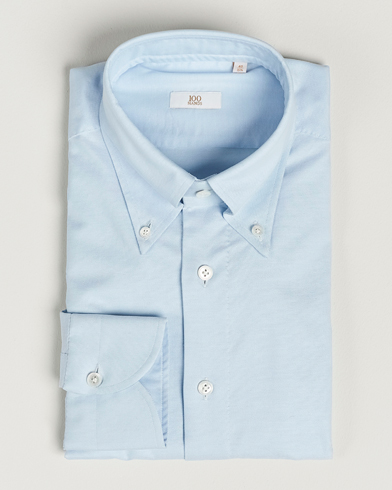 Herre |  | 100Hands | Gold Line Natural Stretch Oxford Shirt Light Blue