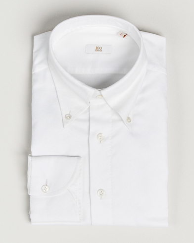 Herre | Businessskjorter | 100Hands | Gold Line Natural Stretch Oxford Shirt White