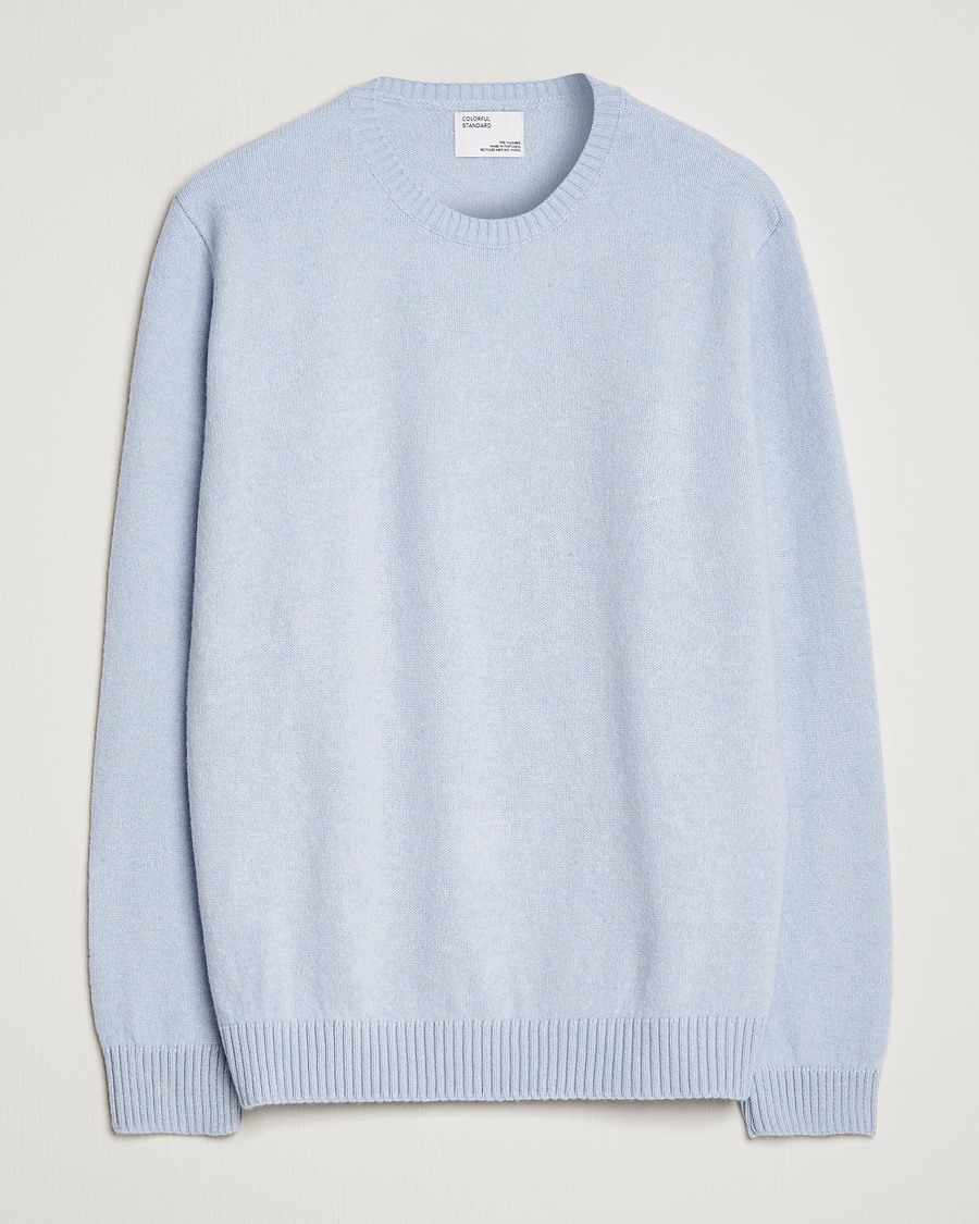 Colorful Standard Classic Merino Wool Crew Neck Polar Blue – Blå