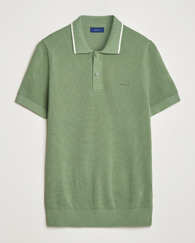 Herre |  | GANT | Cotton Knitted Polo Calamata Green