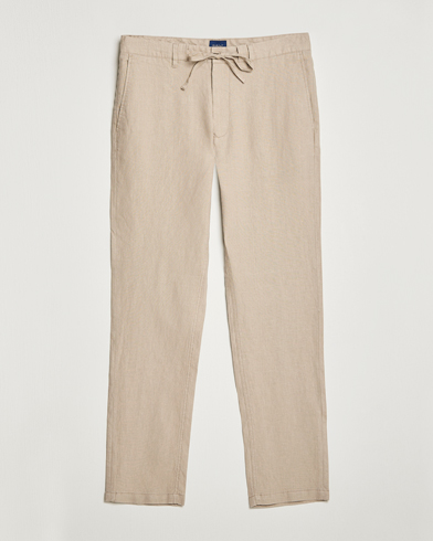 Herre |  | GANT | Relaxed Linen Drawstring Pants Concrete Beige