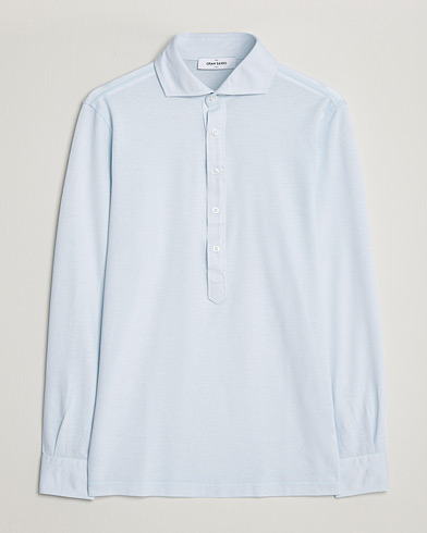 Herre |  | Gran Sasso | Popover Shirt Light Blue