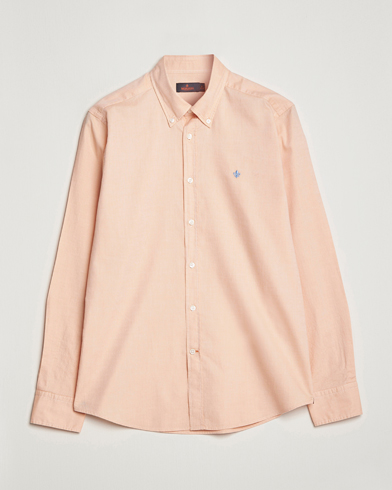 Herre | Casual | Morris | Structured Washed Button Down Shirt Orange