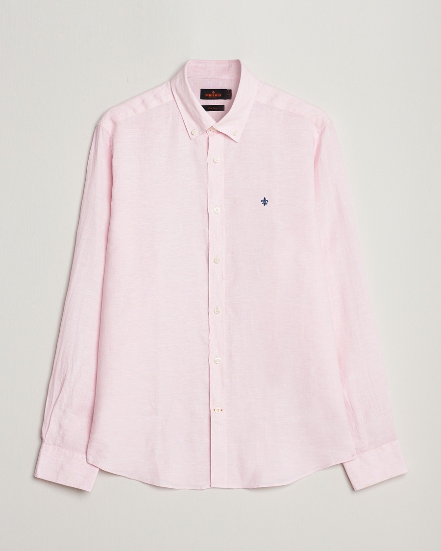  Douglas Linen Button Down Shirt Pink