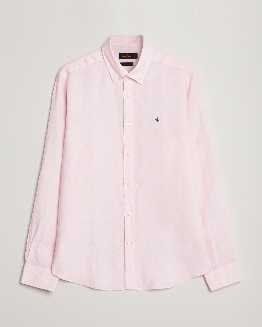 Morris Douglas Linen Button Down Shirt Pink – Pink