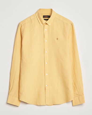 Herre | Hørskjorter | Morris | Douglas Linen Button Down Shirt Yellow