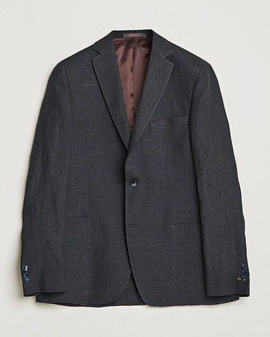 Herre | Hørblazer | Morris | Archie Linen Suit Blazer Navy