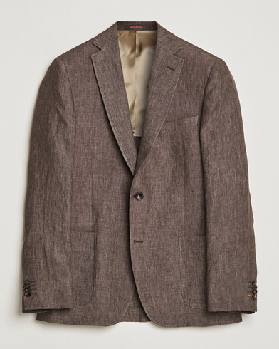Herre | Blazere & jakker | Morris | Archie Linen Suit Blazer Brown