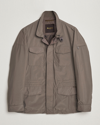 Herre | Formelle jakker | MooRER | Waterproof Nylon Field Jacket Brown