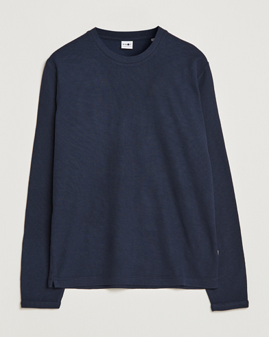 Herre | Pullovers med rund hals | NN07 | Clive Knitted Sweater Navy Blue