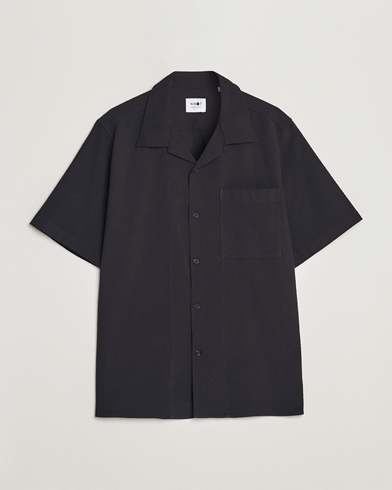 Herre | Kortærmede skjorter | NN07 | Julio Seersucker Short Sleeve Shirt Black