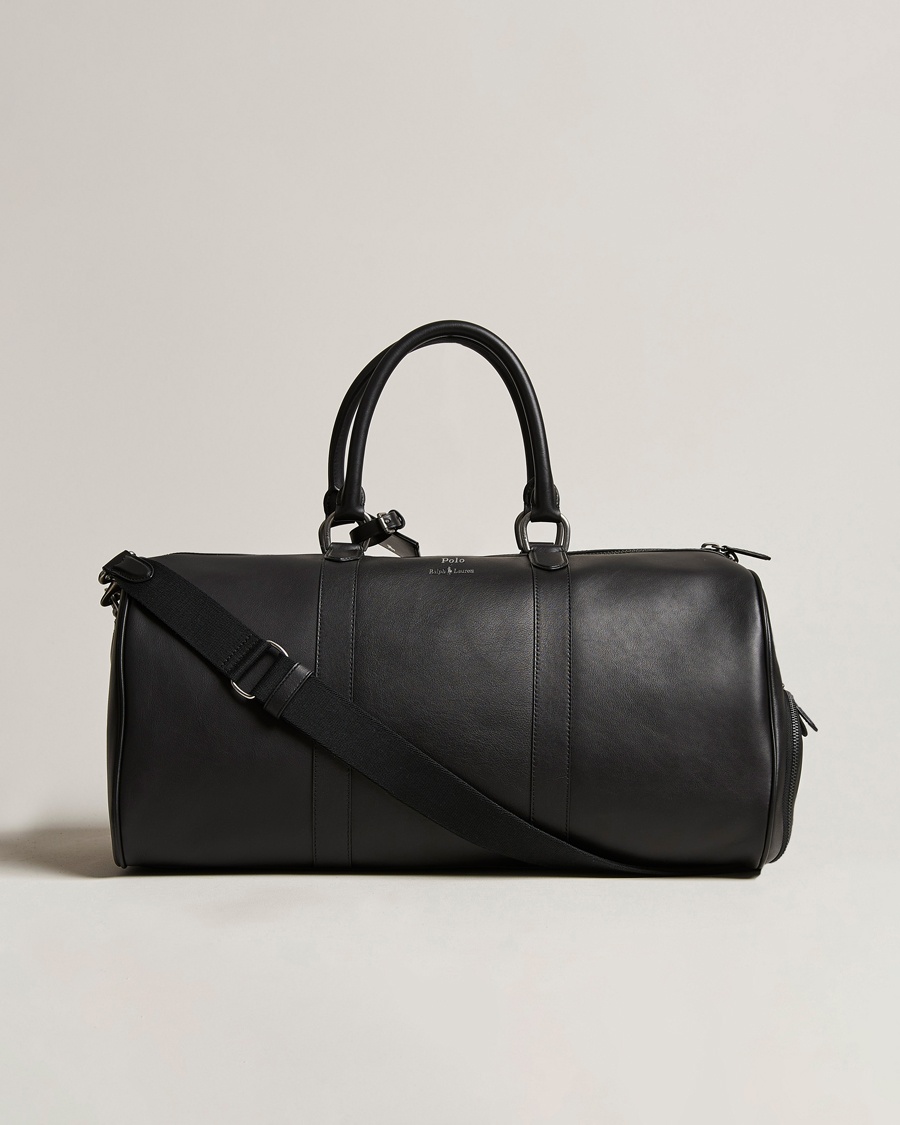  Leather Dufflebag Black