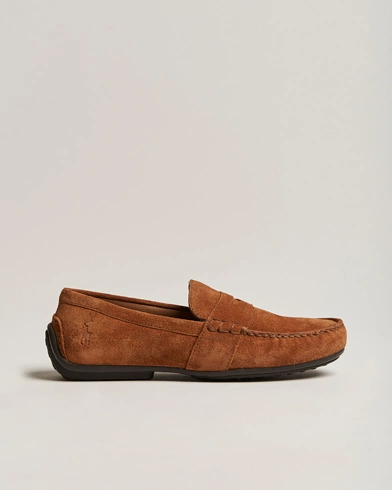 Herre | Sommerens sko | Polo Ralph Lauren | Reynold Suede Driving Loafer Teak Brown