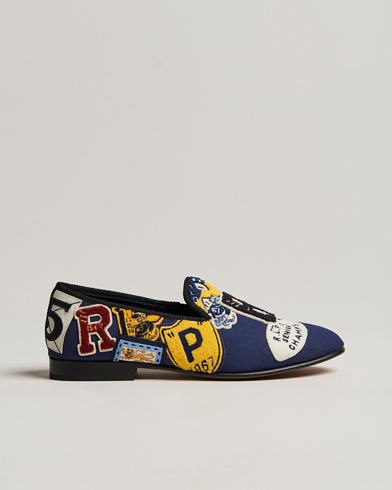Herre | Sko | Polo Ralph Lauren | Paxton Canvas Patches Loafer Navy Multi