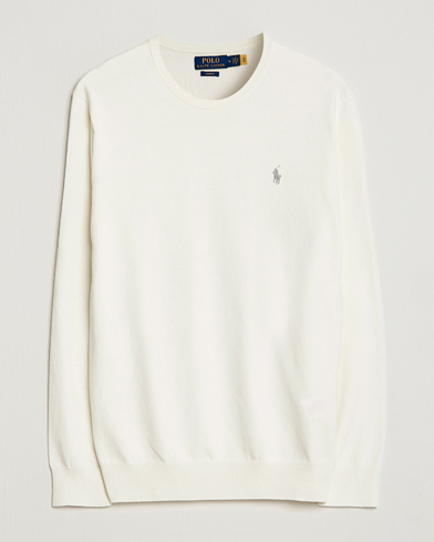 Herre |  | Polo Ralph Lauren | Cotton Crew Neck Sweater Cream