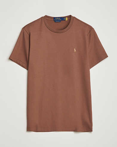 Herre | Kortærmede t-shirts | Polo Ralph Lauren | Pima Cotton Crew Neck T-Shirt Luggage Brown