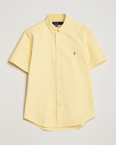 Herre | Kortærmede skjorter | Polo Ralph Lauren | Slim Fit Oxford Short Sleeve Shirt Yellow