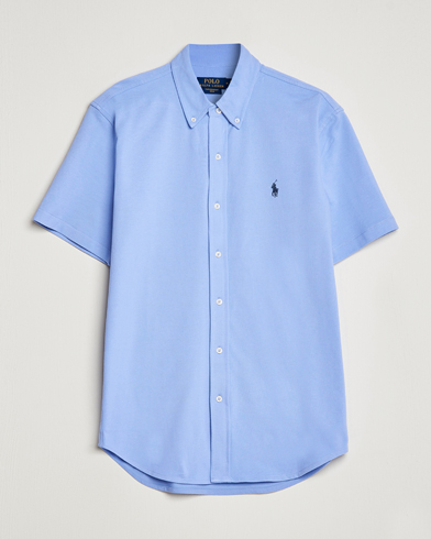 Herre | Kortærmede skjorter | Polo Ralph Lauren | Featherweight Mesh Short Sleeve Shirt Lafayette Blue