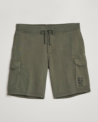 Herre | Tøj | RLX Ralph Lauren | Terry Back Fleece Cargo Shorts Fossil Green