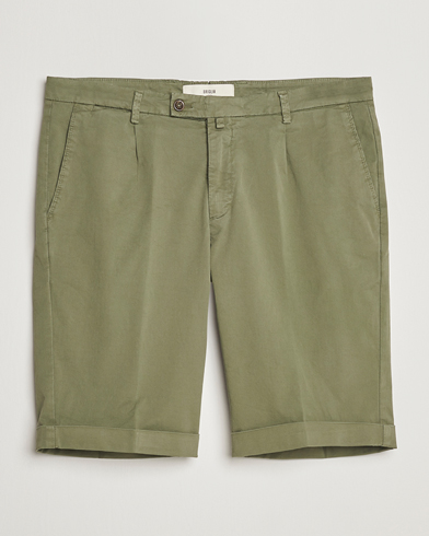 Herre | Italian Department | Briglia 1949 | Pleated Cotton Shorts Olive