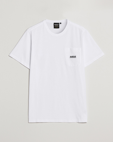 Herre |  | Barbour International | Radok Pocket Crew Neck T-Shirt White