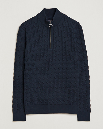 Herre | Barbour Lifestyle | Barbour Lifestyle | Cable Knit Half Zip Navy