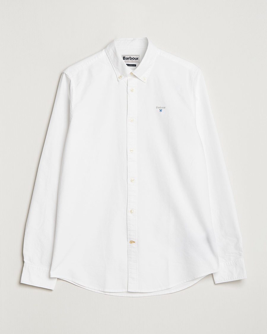 Barbour Lifestyle Tailored Fit Oxford 3 Shirt White – Hvid
