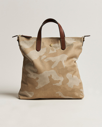 Herre | Tote bags | Mismo | M/S Canvas Shopper Shades of Dune/Cuoio