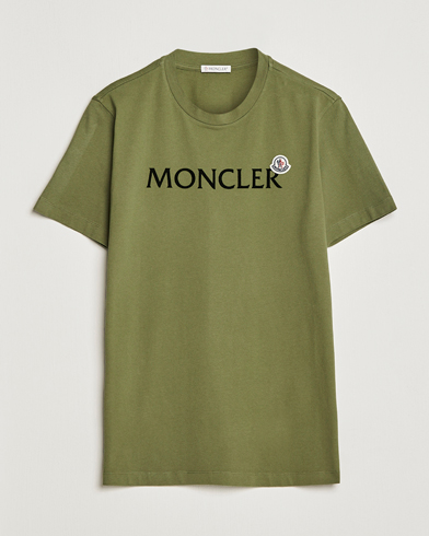 Herre | Luxury Brands | Moncler | Lettering T-Shirt Military Green