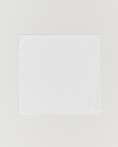 Herre | Lommeklude | BOSS BLACK | Cotton Pocket Square White
