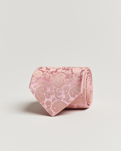 Herre | Slips | Amanda Christensen | Silk Tonal Paisley Tie 8 cm Powder Pink