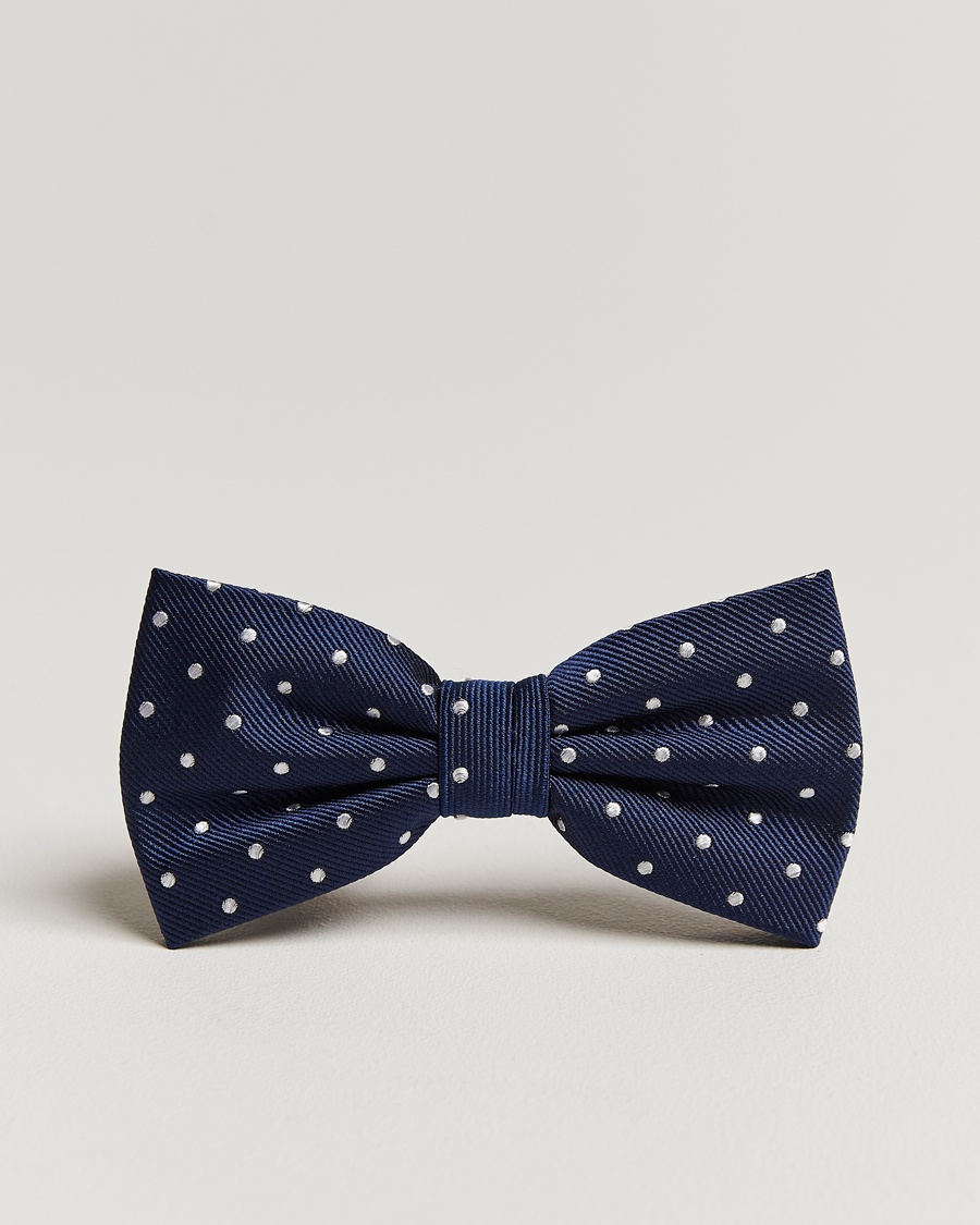  Dot Pre Tie Silk Navy/White