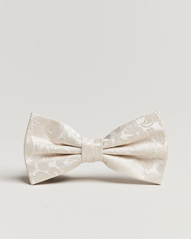 Herre |  | Amanda Christensen | Tonal Paisley Pre Tie Silk Cream