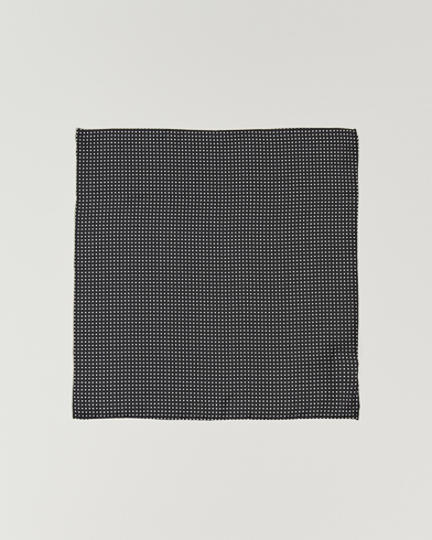 Herre | Lommeklude | Amanda Christensen | Handkerchief Dot Silk Black