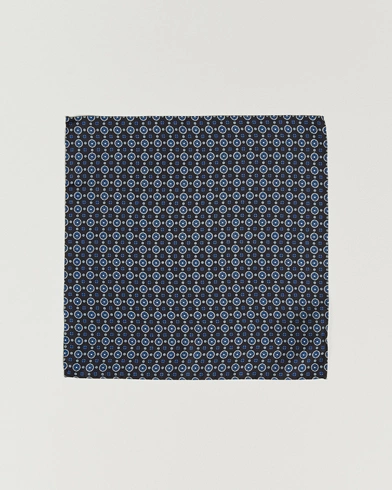 Herre | Lommeklude | Amanda Christensen | Medallion Silk Pocket Square Black