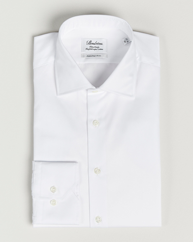 Herre |  | Stenströms | Fitted Body X-Long Sleeve Shirt White