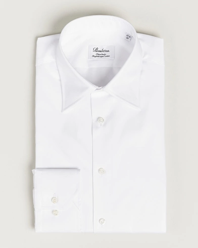 Herre | Businessskjorter | Stenströms | Fitted Body Kent Collar Shirt White