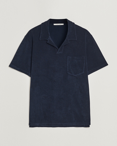 Herre | Kortærmede polotrøjer | A Day's March | Terry Polo Navy