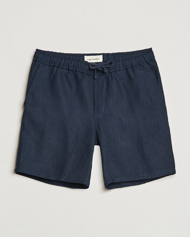 Herre | The linen lifestyle | A Day's March | Ipu Drawstring Linen Shorts Navy