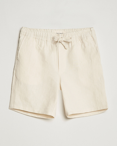 Herre | The linen lifestyle | A Day's March | Ipu Drawstring Linen Shorts Oyster