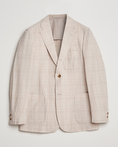 Herre | Bomuldsblazer | BEAMS PLUS | Cotton/Linen Comfort Jacket Natural