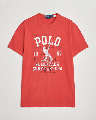 Herre | Nye produktbilleder | Polo Ralph Lauren | Graphic Logo Jerset Crew Neck T-Shirt Evening Red